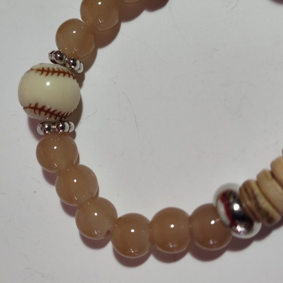 5 pc Stretch Bracelets Boho Wood Beads Versatile Mix & Match Charm Paris Feather - Picture 8 of 14